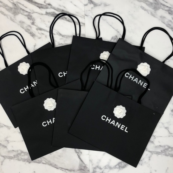 CHANEL Bags Bundle Of 7 Authentic Chanel Xl Gift Shopping Bags Poshmark